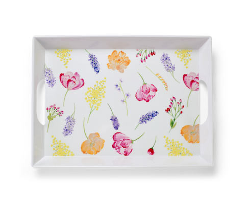 Tchibo - Podnos s uchy - barva: bílá