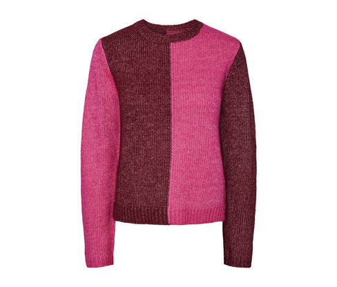 Tchibo - Svetr z hrubé pleteniny - pro ženy - vel. XS 32/34 - barva: červená