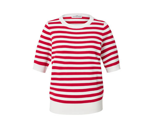 Tchibo - Svetr z jemné pleteniny - pro ženy - vel. S 36/38 - barva: bílá/s proužky