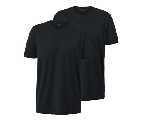 Tchibo - Trička s kulatým výstřihem - pro muže - vel. S 44/46 - barva: černá