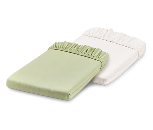 Tchibo - Dětská napínací prostěradla - barva: bílá