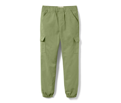 Tchibo - Dětské cargo tepláky - pro ženy - vel. 122/128 - barva: zelená