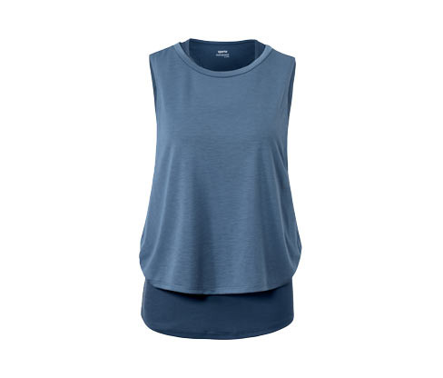Tchibo - Sportovní top 2 v 1 - pro ženy - vel. XS 32/34 - barva: modrá