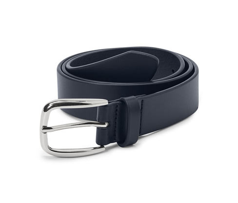 Tchibo - Kožený opasek - pro ženy - vel. 85 CM - barva: modrá