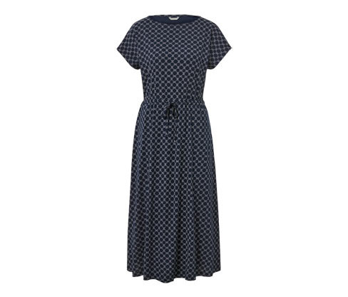 Tchibo - Žerzejové šaty s potiskem - pro ženy - vel. S 36/38 - barva: modrá/s potiskem