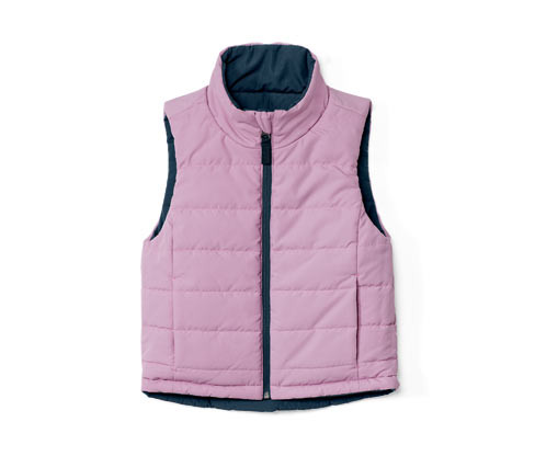 Tchibo - Dětská oboustranná prošívaná vesta - pro dívky - vel. 122/128 - barva: modrá