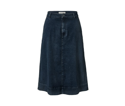 Tchibo - Džínová midisukně - pro ženy - vel. 36 - barva: modrá