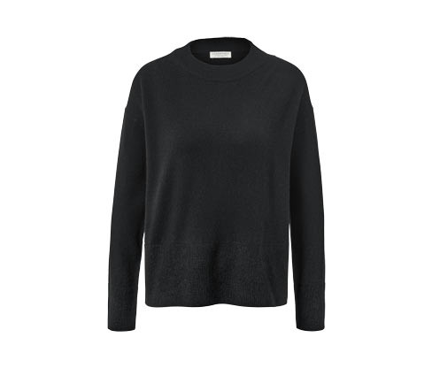 Tchibo - Svetr z jemného úpletu s kašmírem - pro ženy - vel. S 36/38 - barva: černá