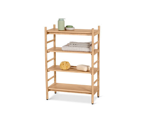 Tchibo - Regál s nastavitelnými policemi - barva: hnědá