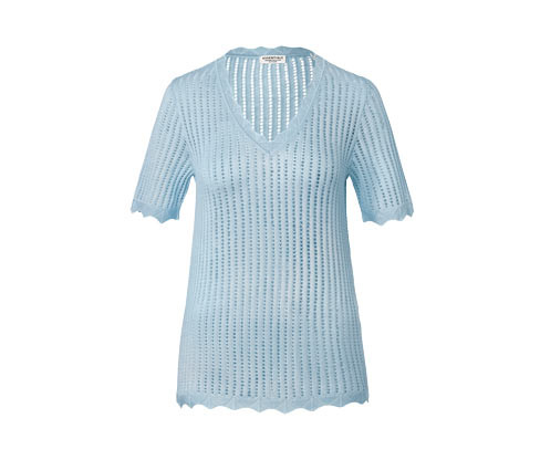 Tchibo - Pletené triko - pro ženy - vel. XS 32/34 - barva: modrá