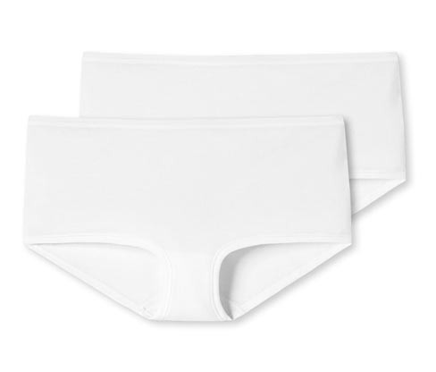 Bokové kalhotky s biobavlnou Schiesser - pro ženy - vel. 36 - barva: bílá