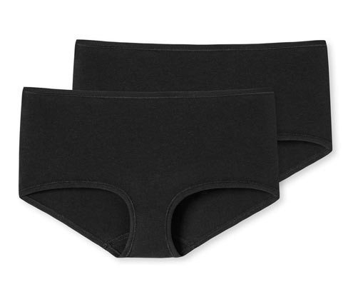 Bokové kalhotky s biobavlnou Schiesser - pro ženy - vel. 36 - barva: černá