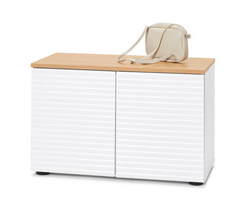 Tchibo - Lavice s úložným prostorem - barva: bílá