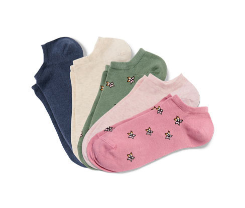 Tchibo - Krátké ponožky - pro ženy - vel. 35-38 - barva: vícebarevná