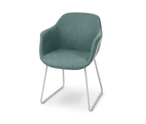 Tchibo - Polstrovaná židle - barva: zelená