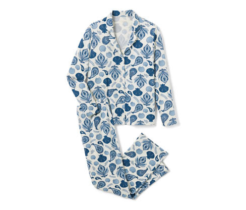 Tchibo - Pyžamo - pro ženy - vel. S 36/38 - barva: modrá/paisley
