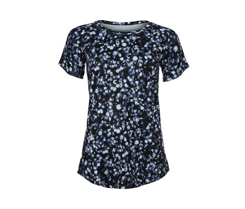 Tchibo - Sportovní triko - pro ženy - vel. XS 32/34 - barva: modrá/s potiskem