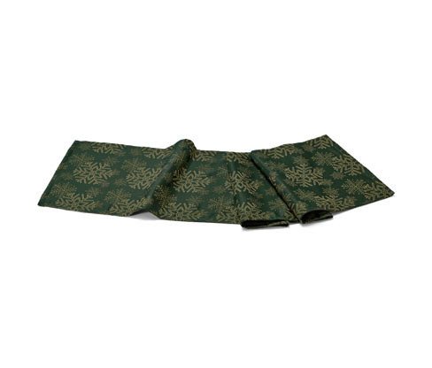 Tchibo - Žakárový běhoun na stůl - barva: zelená