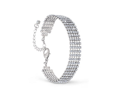 Tchibo - Náramek Glamour - barva: bílá