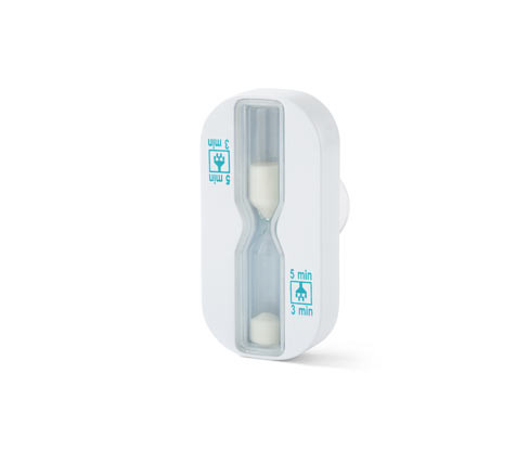 Tchibo - Přesýpací hodiny do sprchy - barva: bílá