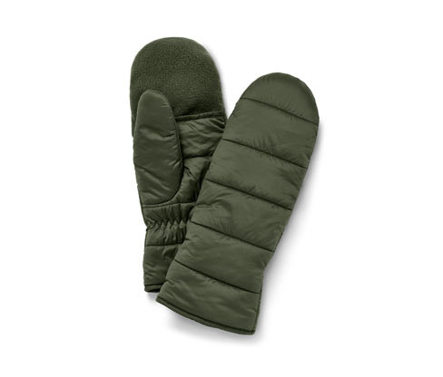 Tchibo - Prošívané odklápěcí palčáky - pro ženy - vel. 6,5 - barva: zelená