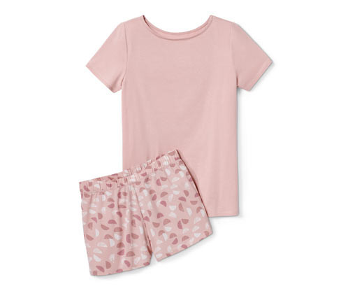 Tchibo - Krátké pyžamo - pro ženy - vel. S 36/38 - barva: růžová