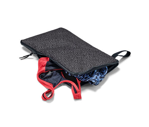 Tchibo - Podložka na převlékání a vak na mokré věci 2 v 1 - barva: černá