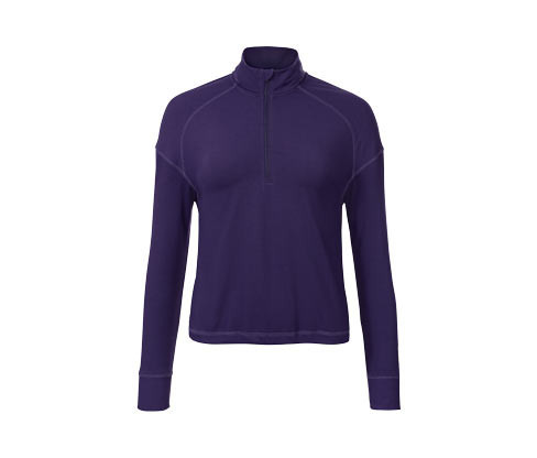 Tchibo - Triko s dlouhým rukávem - pro ženy - vel. XS 32/34 - barva: fialová