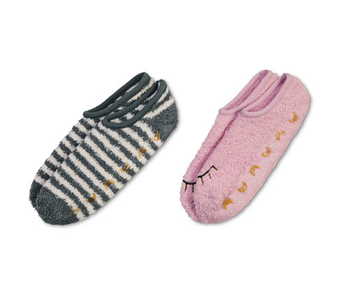 Tchibo - Ponožkové papuče - pro ženy - vel. 35-38 - barva: bílá