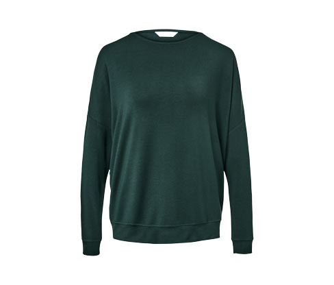 Tchibo - Domácí triko s dlouhým rukávem - pro ženy - vel. S 36/38 - barva: zelená