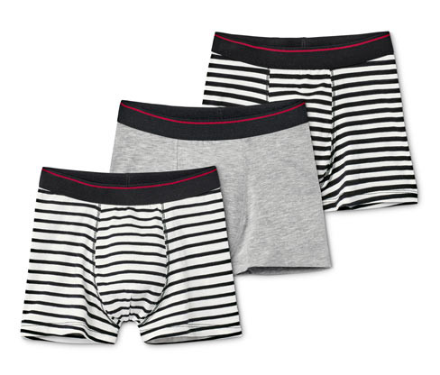 Tchibo - Chlapecké boxerky - pro kluky - vel. 122/128 - barva: černá/s proužky