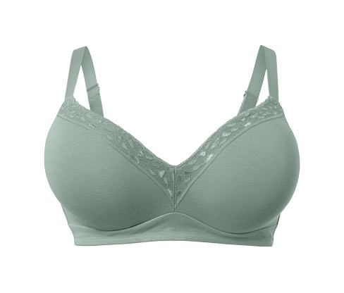 Tchibo - Měkká podprsenka - pro ženy - vel. 80D - barva: zelená