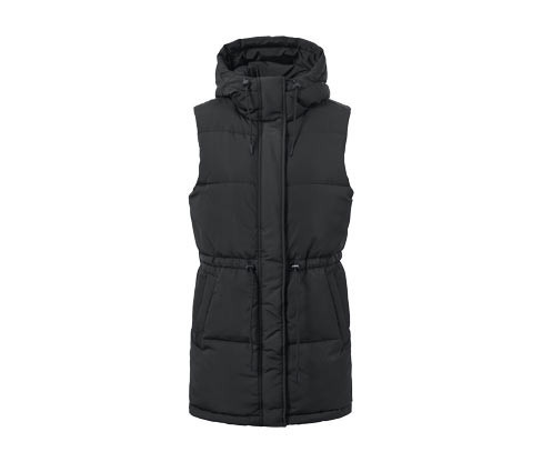 Tchibo - Prošívaná vesta s kapucí - pro ženy - vel. XS 32/34 - barva: černá