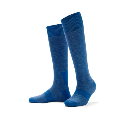 Tchibo - Termopodkolenky s vlnou s certifikací RWS - pro ženy - vel. 35-38 - barva: modrá