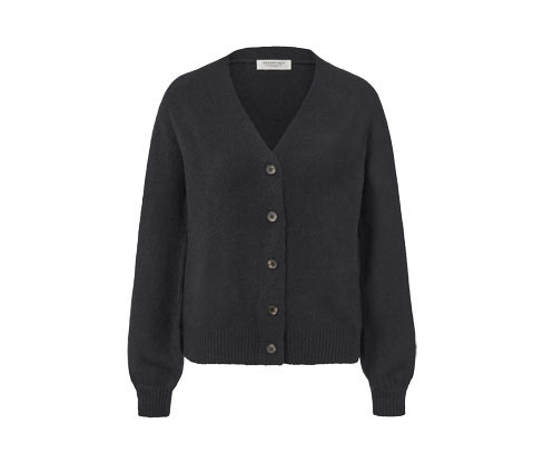 Tchibo - Pletený kardigan s vlnou - pro ženy - vel. S 36/38 - barva: černá