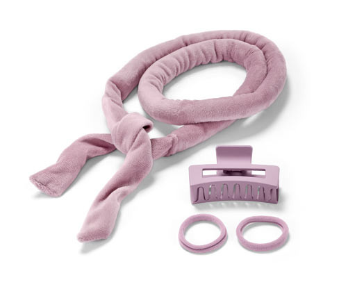 Tchibo - Sada pro natáčení vlasů bez použití tepla - barva: růžová