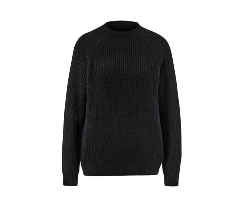 Tchibo - Svetr z hrubého úpletu se stojáčkem - pro ženy - vel. S 36/38 - barva: černá