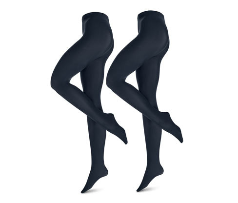 Tchibo - Neprůhledné punčochové kalhoty - pro ženy - vel. S 36/38 - barva: modrá