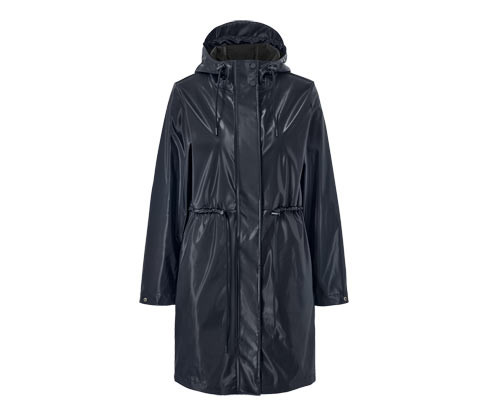 Tchibo - Kabát do deště s lesklým efektem - pro ženy - vel. 36 - barva: modrá
