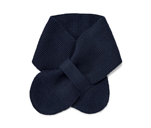 Tchibo - Dětská pletená šála - barva: modrá