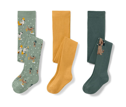 Tchibo - Dětské punčocháče - pro miminko - vel. 74/80 - barva: modrá/žakár