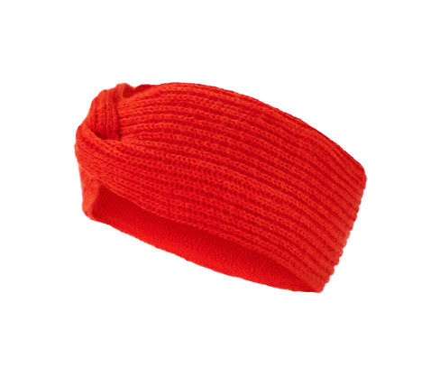 Tchibo - Pletená čelenka - barva: oranžová
