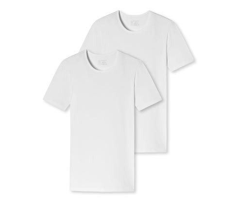 Trička s biobavlnou Schiesser - pro muže - vel. S/4 - barva: bílá