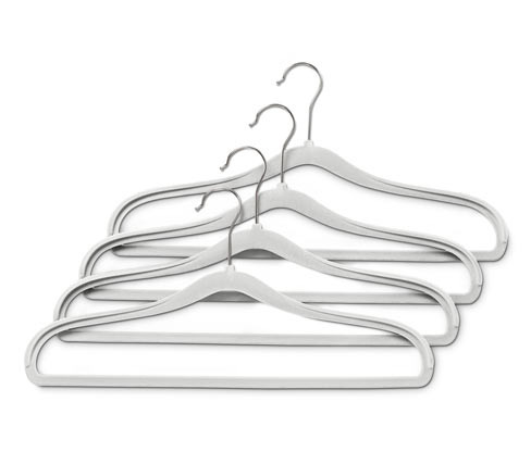 Tchibo - Šatní ramínka s výztuží - barva: šedá