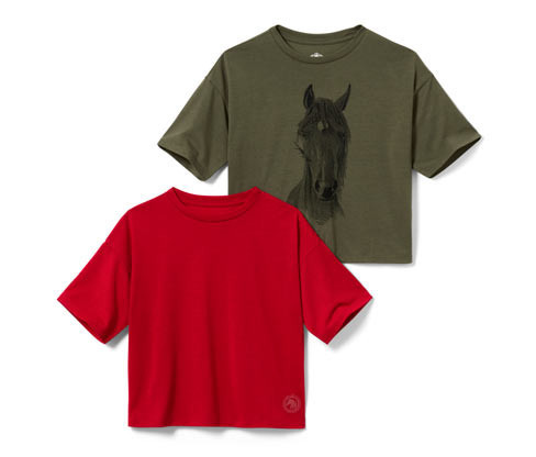 Tchibo - Dětská funkční trika - pro dívky - vel. 110/116 - barva: zelená