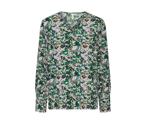 Tchibo - Halenka s celopotiskem - pro ženy - vel. 34 - barva: vícebarevná/květovaný