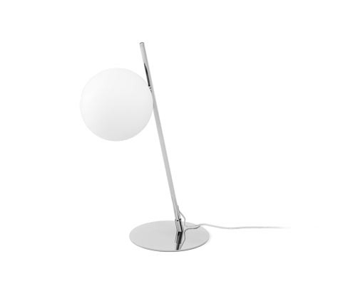 Tchibo - Kovová stolní lampa - barva: bílá