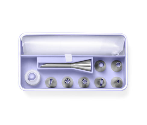 Tchibo - Sada zdobicích špiček - barva: fialová