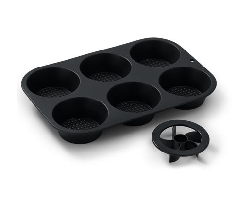 Tchibo - Perforovaná forma na pečení housek - barva: černá