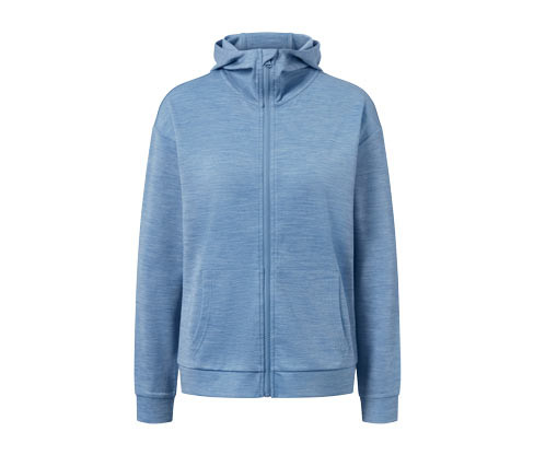 Tchibo - Bunda s kapucí a vlnou s certifikací RWS - pro ženy - vel. XS 32/34 - barva: fialová